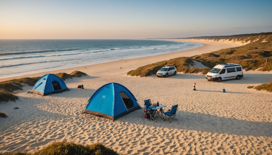 Top 5 des spots de surf accessibles depuis un camping dans les landes
